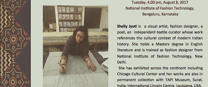 AN ART TALK: NATIONAL INSTITUTE OF FASHION TECHNOLOGY , BENGALURU, AUGUST 8, 2017